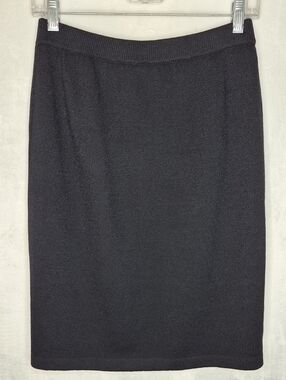 St. John Basics Black Knit Santana Pencil Skirt - Size 4